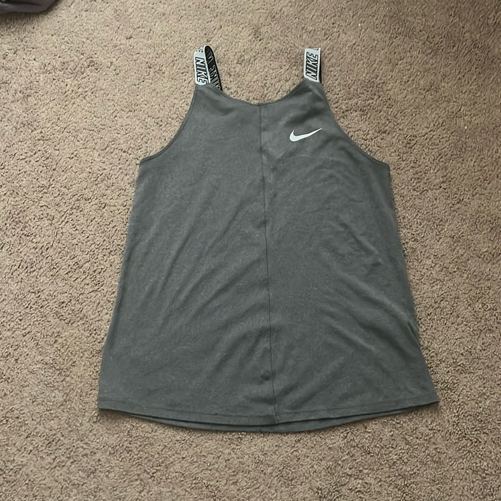 Gray nike tank top